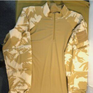 UK BRITISH ARMOUR szX-LARGE DESERT CAMOUFLAGE SHIRT COMBAT UNDERBODY LD 6898